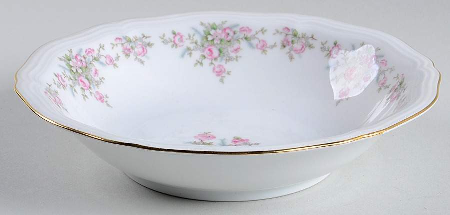 Wild Rose (1-16" Gold Trim) Coupe Soup Bowl by Johann Haviland-1
