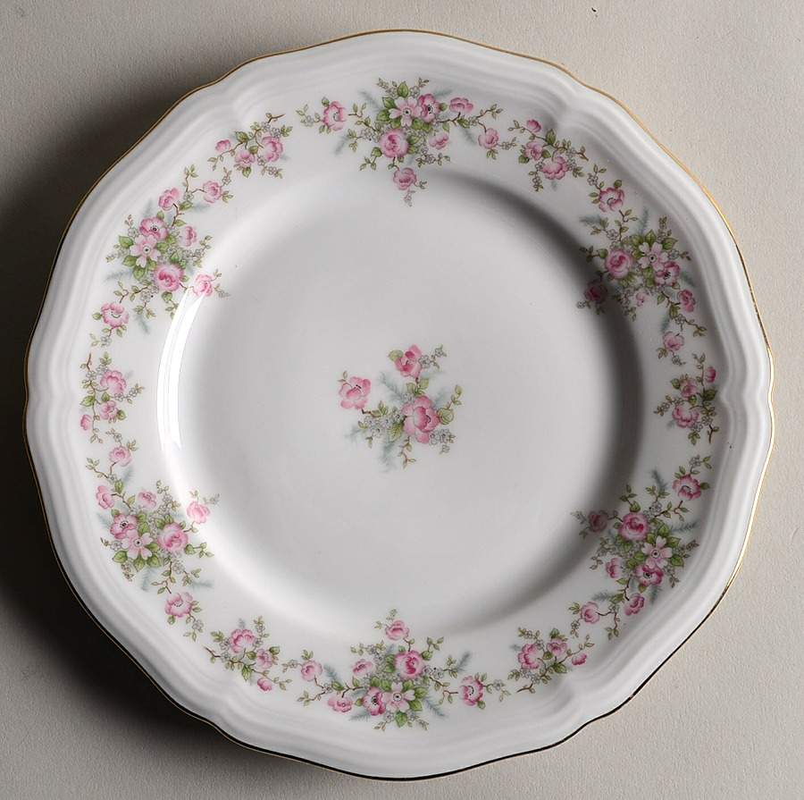 Wild Rose (1-16" Gold Trim) Salad Plate by Johann Haviland-1