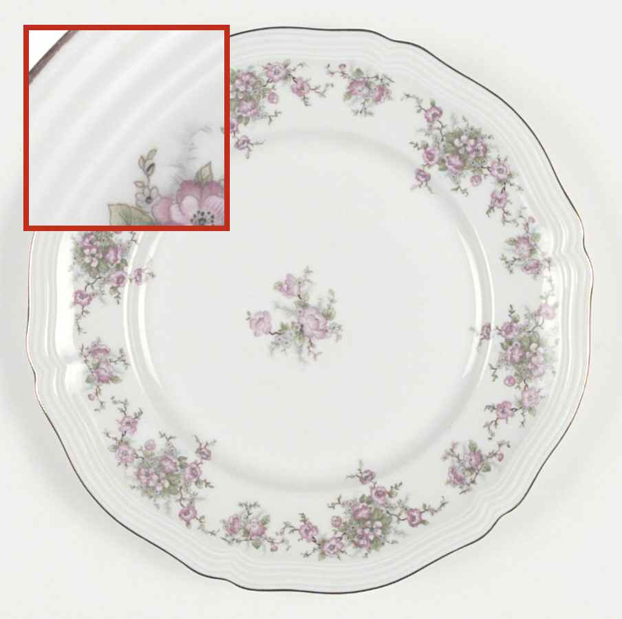 Wild Rose (1-16" Gold Trim) Dinner Plate by Johann Haviland-1