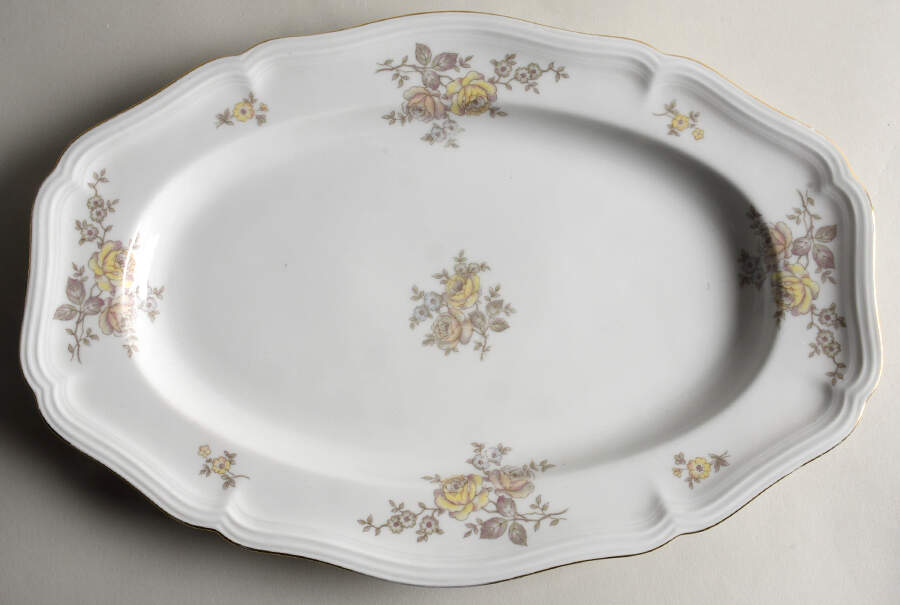 JOH45 14" Oval Serving Platter by Johann Haviland-1