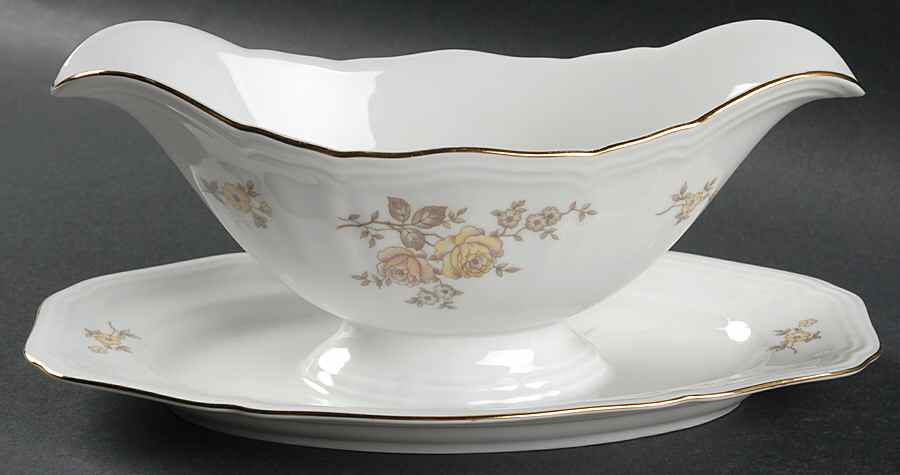 JOH45 Gravy Boat with Attached Underplate by Johann Haviland-1