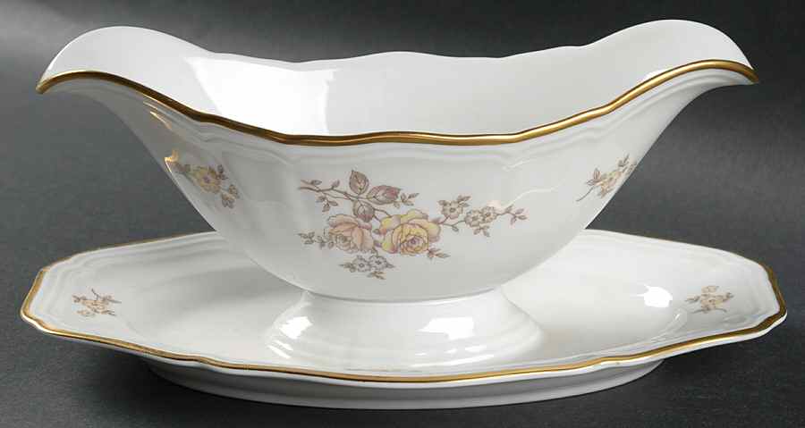JOH45 Gravy Boat with Attached Underplate by Johann Haviland-1