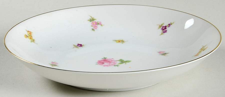 Rose Chintz Coupe Soup Bowl by Johann Haviland-1