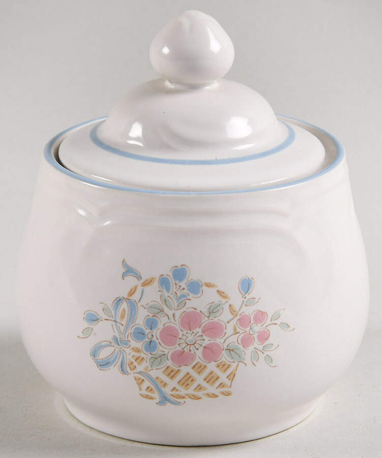Country Basket Sugar Bowl & Lid by Johann Haviland-1