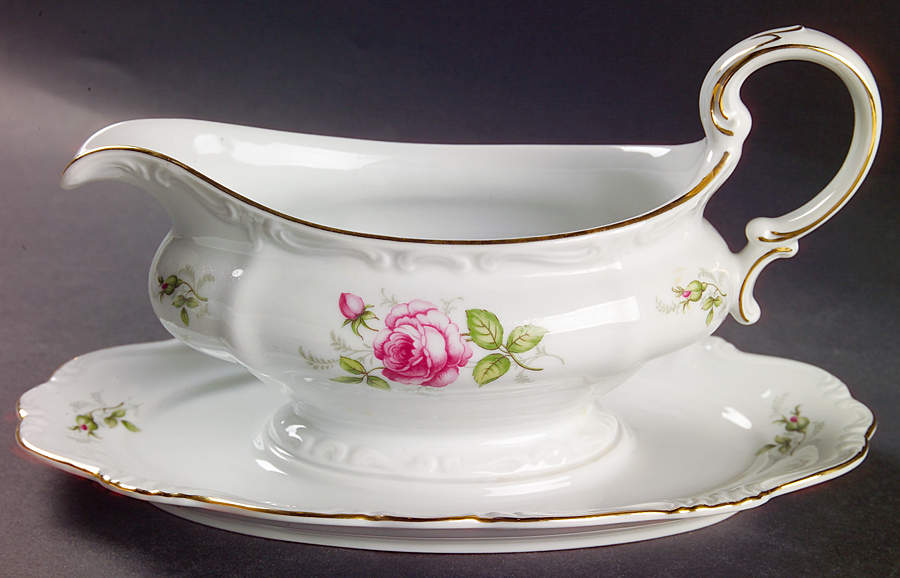 JOH85 Gravy Boat with Attached Underplate by Johann Haviland-1