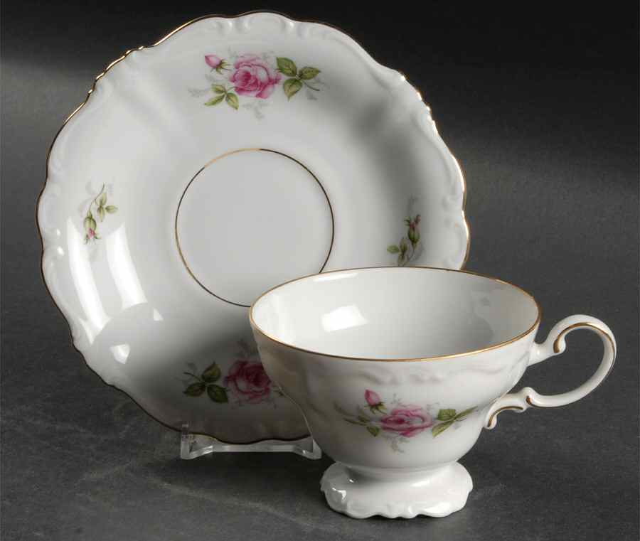 JOH85 Footed Cup & Saucer Set by Johann Haviland-1
