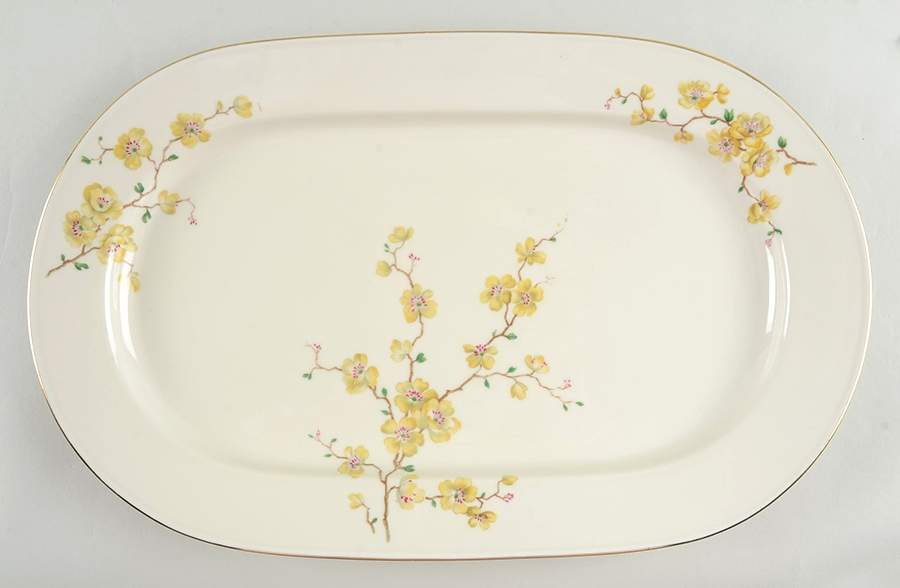 E653 14" Oval Serving Platter by Johann Haviland-1