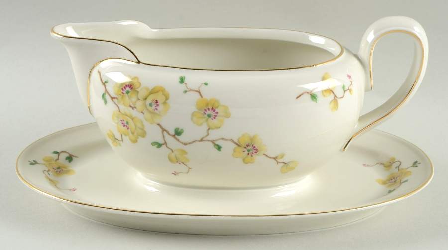 E653 Gravy Boat with Attached Underplate by Johann Haviland-1