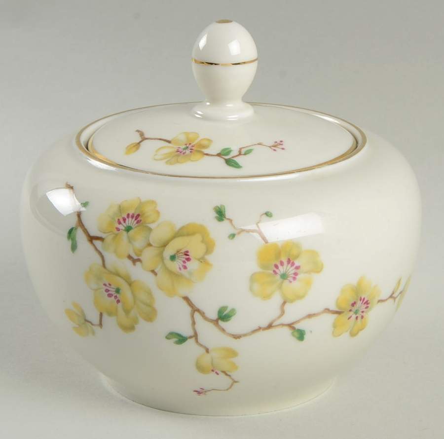 E653 Sugar Bowl & Lid by Johann Haviland-1