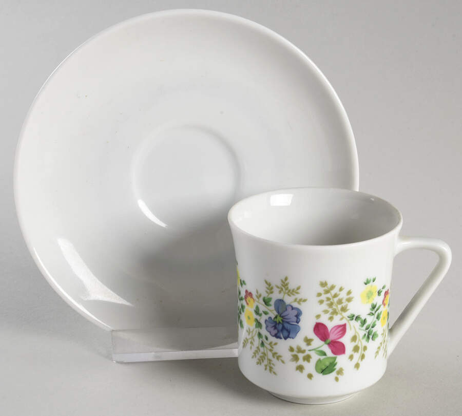 JOH94 Flat Demitasse Cup & Saucer Set by Johann Haviland-1