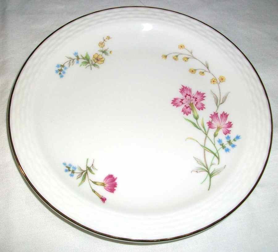 Red Carnation Bread & Butter Plate by Johann Haviland-1