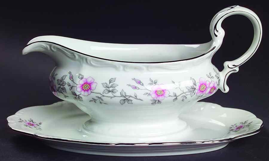 Louise Gravy Boat with Attached Underplate by Johann Haviland-1