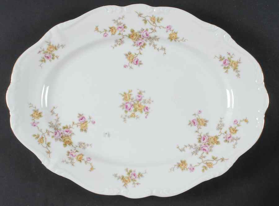 Michele 12" Oval Serving Platter by Johann Haviland-1