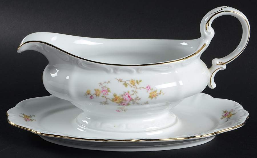 Michele Gravy Boat with Attached Underplate by Johann Haviland-1