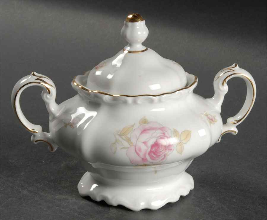 Michelene Sugar Bowl & Lid by Johann Haviland-1
