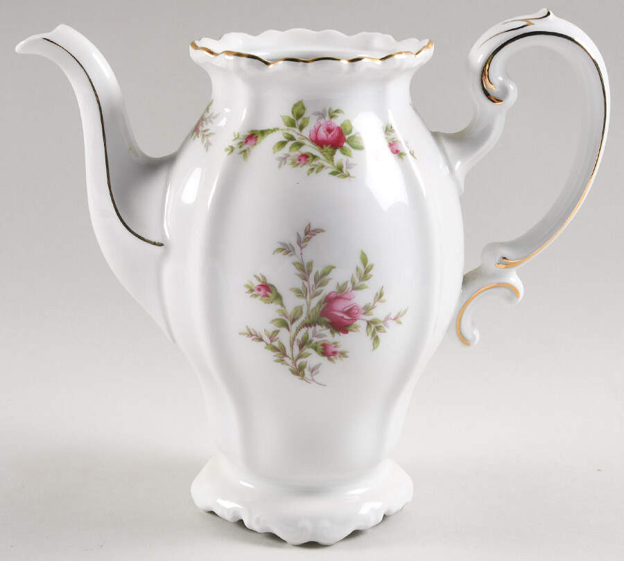 Moss Rose (Bavarian Backstamp) Coffee Pot No Lid by Johann Haviland-1