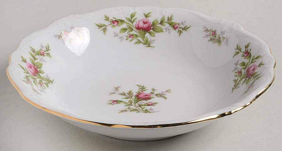 Moss Rose (Bavarian Backstamp) Coupe Soup Bowl by Johann Haviland-1