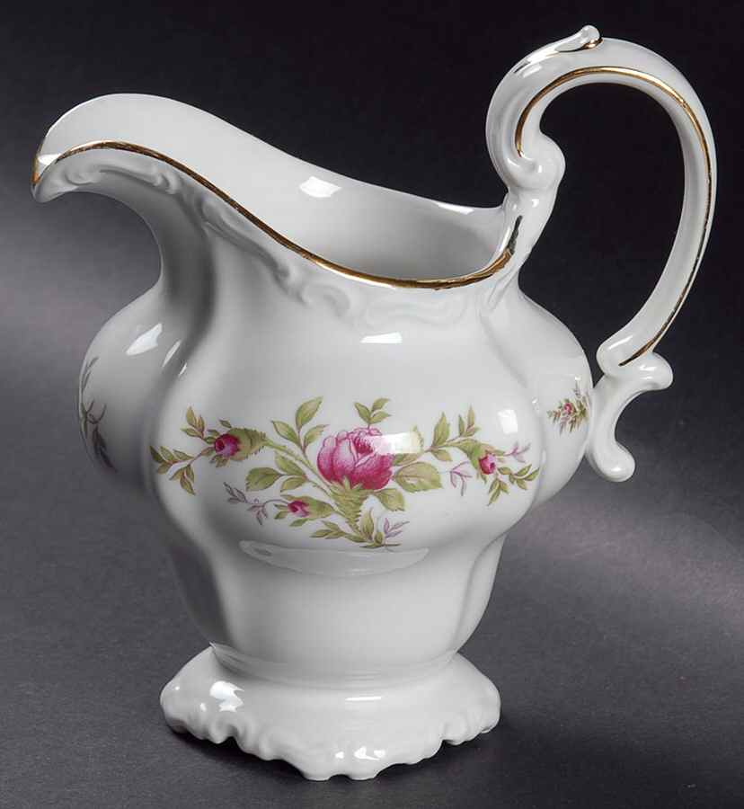 Moss Rose (Bavarian Backstamp) Creamer by Johann Haviland-1