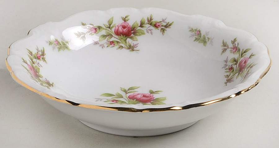 Moss Rose (Bavarian Backstamp) Fruit/Dessert (Sauce) Bowl by Johann Haviland-1