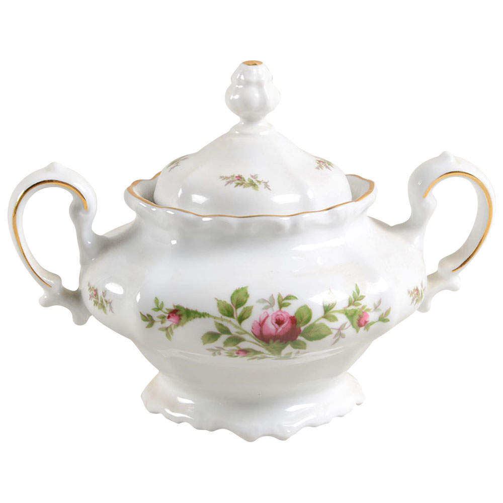 Moss Rose (Thailand Traditions) Sugar Bowl & Lid by Johann Haviland-1