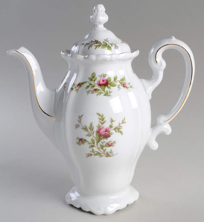 Moss Rose (Thailand Traditions) Coffee Pot & Lid by Johann Haviland-1