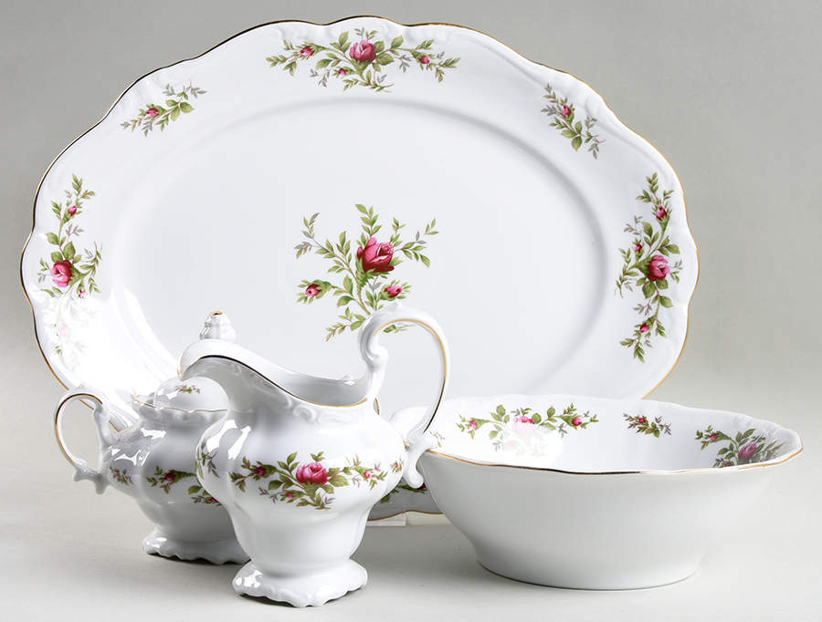 Moss Rose (Thailand Traditions) 5 Piece Hostess Set by Johann Haviland-1