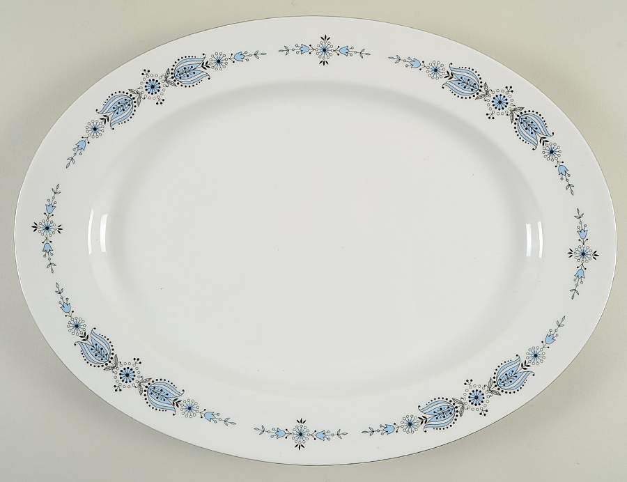 Normandy 15" Oval Serving Platter by Johann Haviland-1