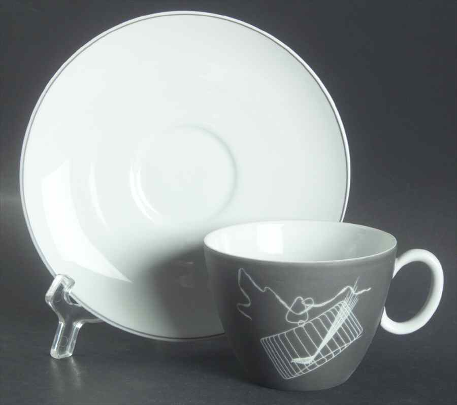 Papageno Flat Cup & Saucer Set by Johann Haviland-1
