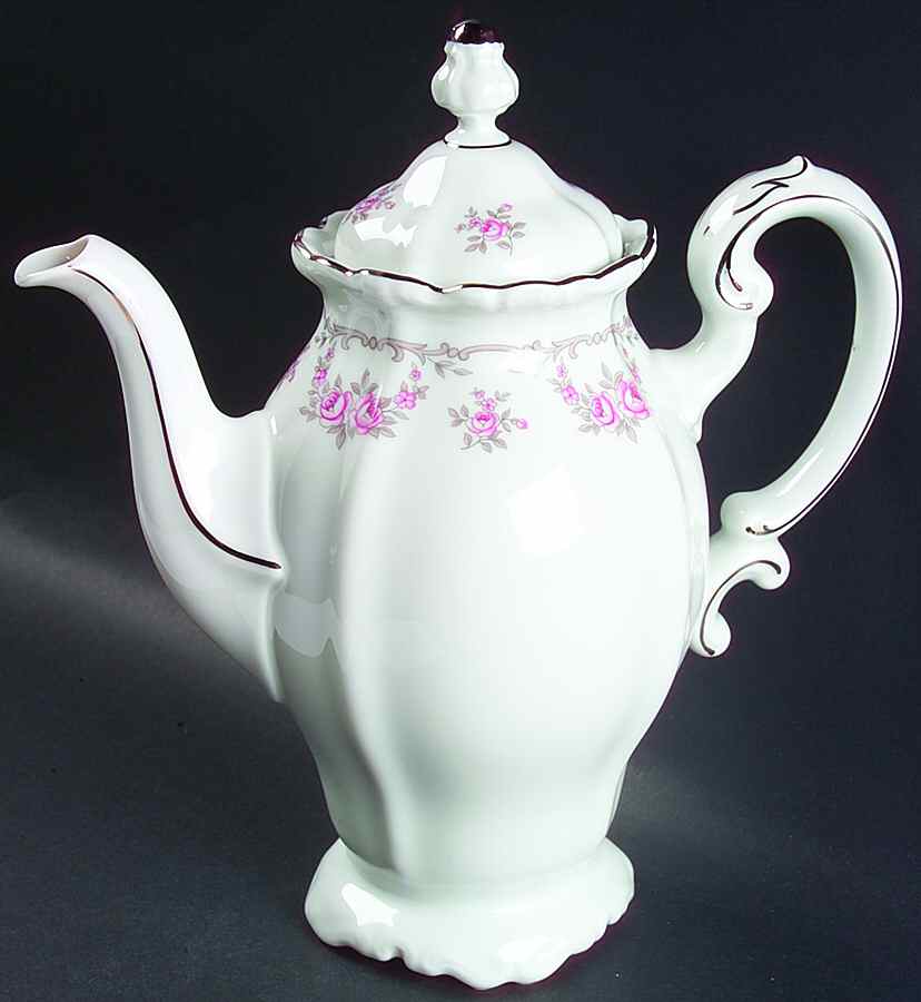 Petit Point Coffee Pot & Lid by Johann Haviland-1
