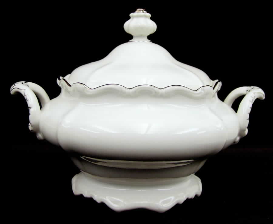 Platinum Baroque Tureen &  Lid by Johann Haviland-1