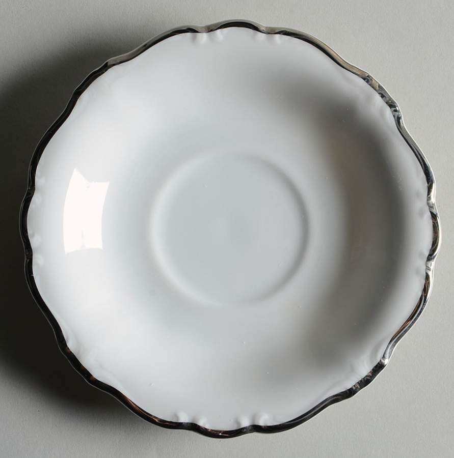 Platinum Baroque Saucer by Johann Haviland-1