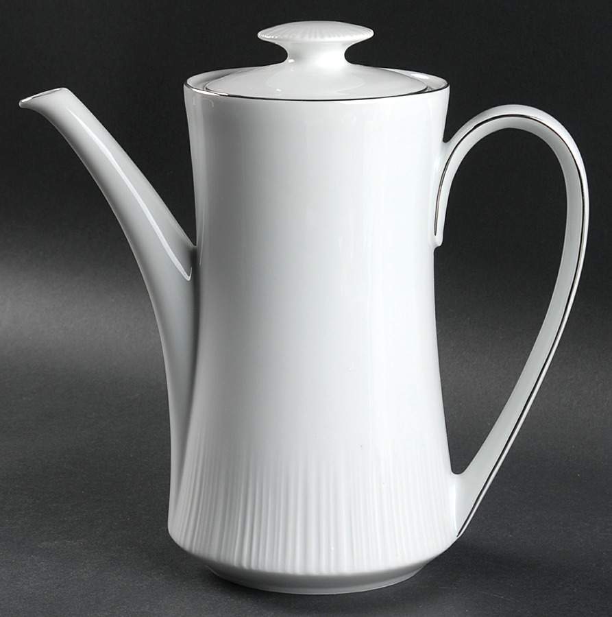 Platinum Riviera Coffee Pot & Lid by Johann Haviland-1