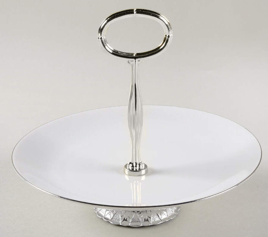 Platinum Riviera 6" - 7" Tidbit (from Salad Plate) HC by Johann Haviland-1