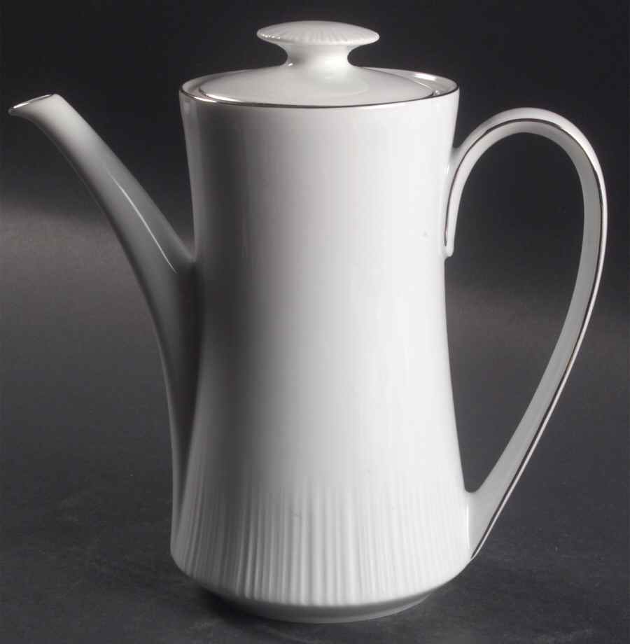 Platinum Riviera Coffee Pot & Lid by Johann Haviland-1