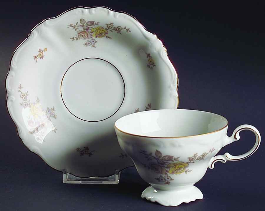Regency Footed Cup & Saucer Set by Johann Haviland-1