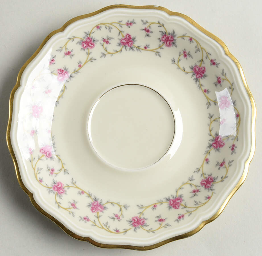 Rose Chintz Saucer for Cream Soup Bowl by Johann Haviland-1