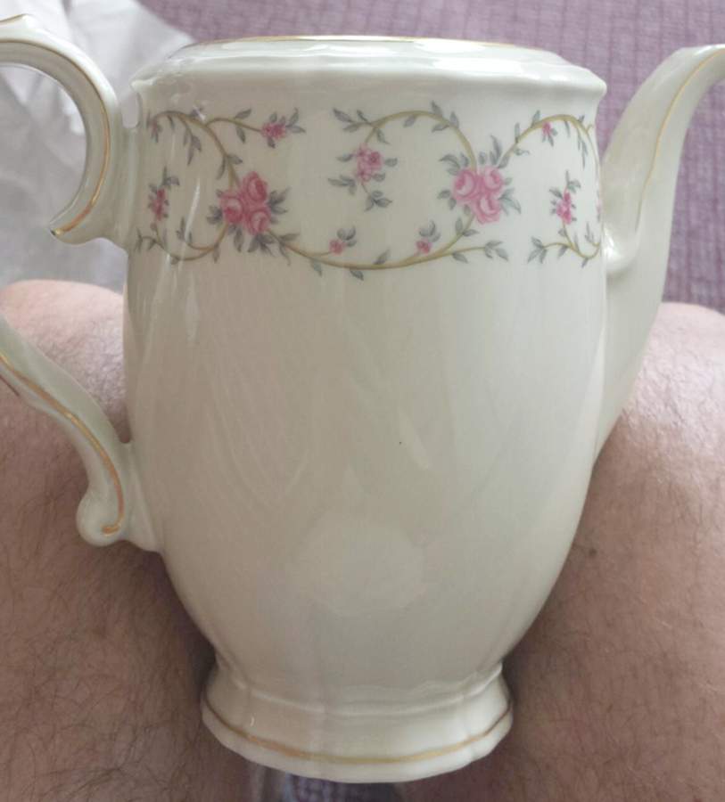Rose Chintz Coffee Pot No Lid by Johann Haviland-1