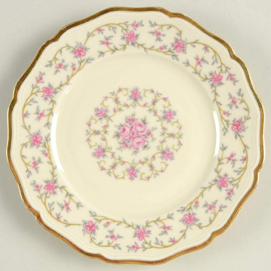 Rose Chintz Bread & Butter Plate by Johann Haviland-1