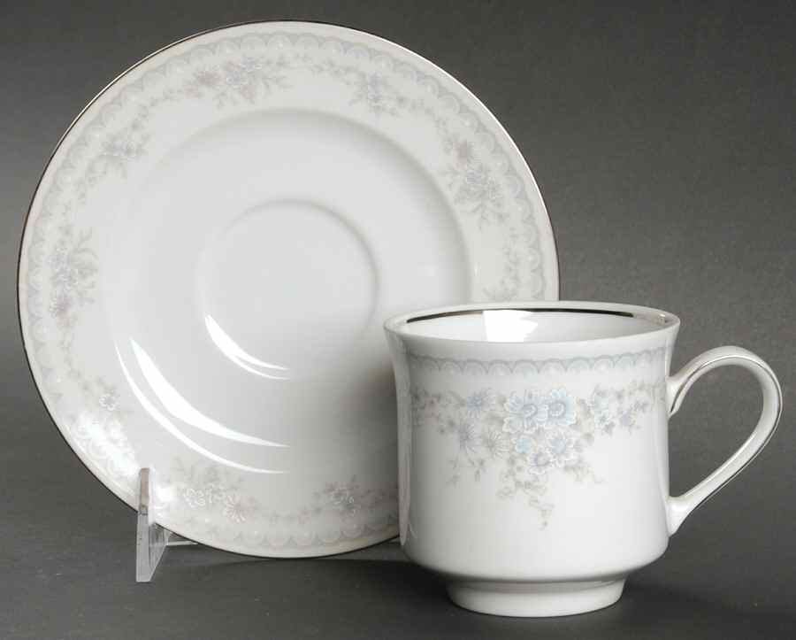 Royal Lace Flat Cup & Saucer Set by Johann Haviland-1
