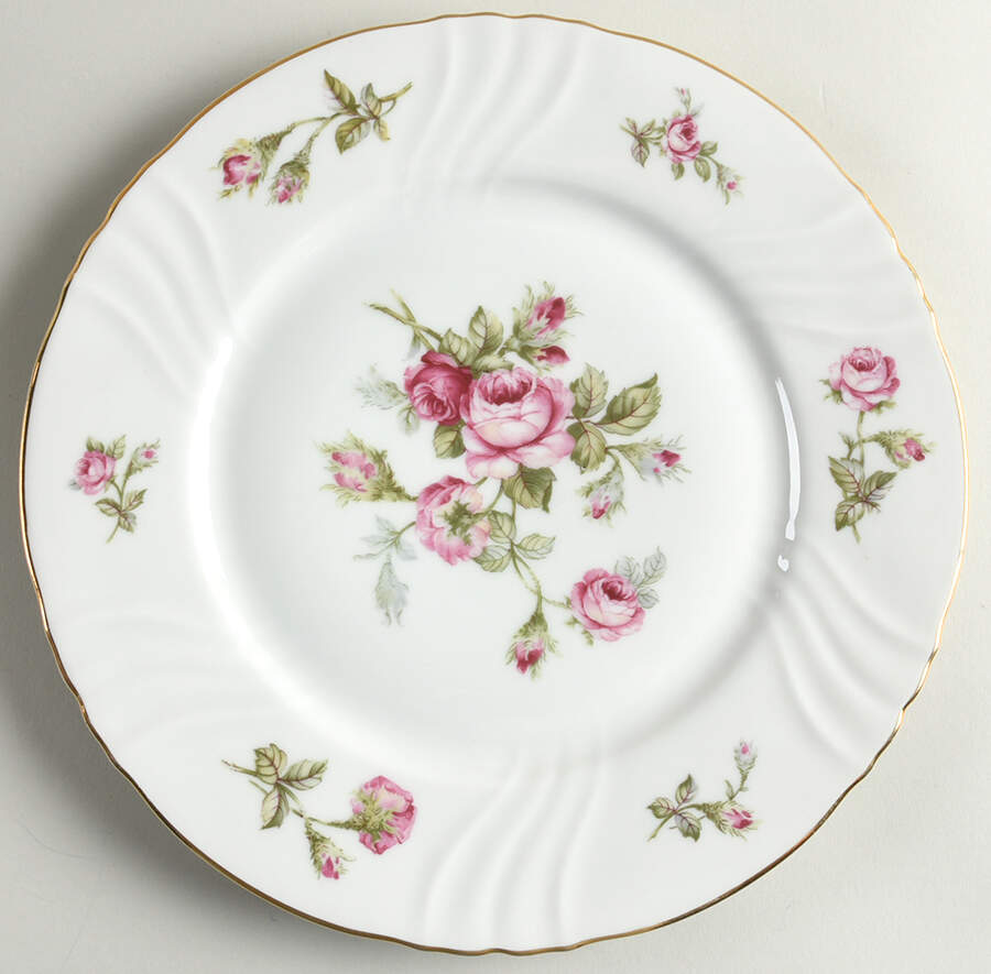 Rose of Picardy White Dinner Plate by Johann Haviland-1
