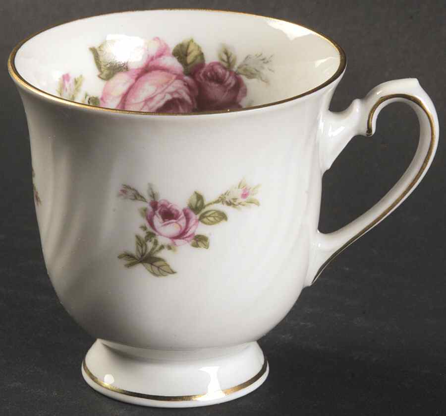 Rose of Picardy White Footed Demitasse Cup by Johann Haviland-1