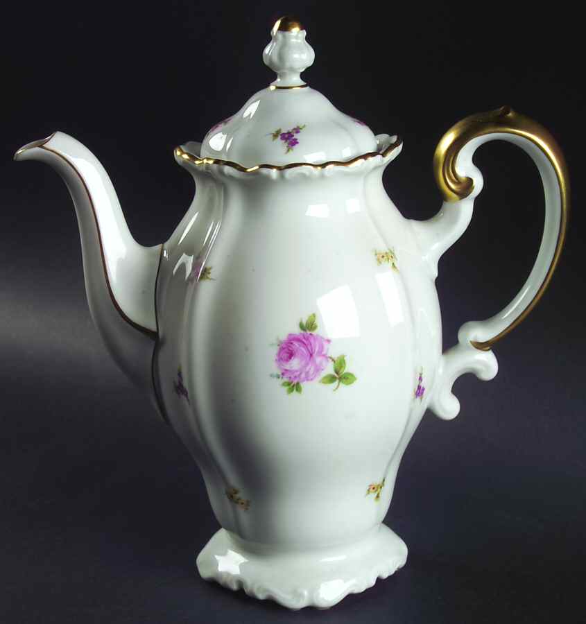 Rosebud Coffee Pot & Lid by Johann Haviland-1