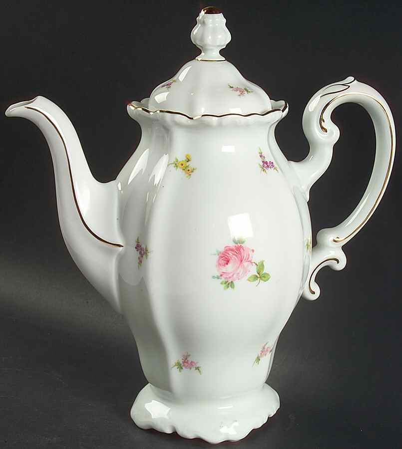 Rosebud Coffee Pot & Lid by Johann Haviland-1