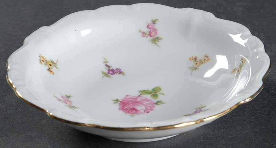 Rosebud Fruit/Dessert (Sauce) Bowl by Johann Haviland-1