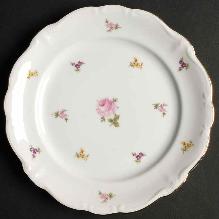 Rosebud Salad Plate by Johann Haviland-1