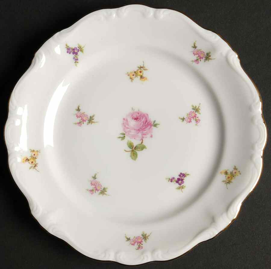 Rosebud Bread & Butter Plate by Johann Haviland-1