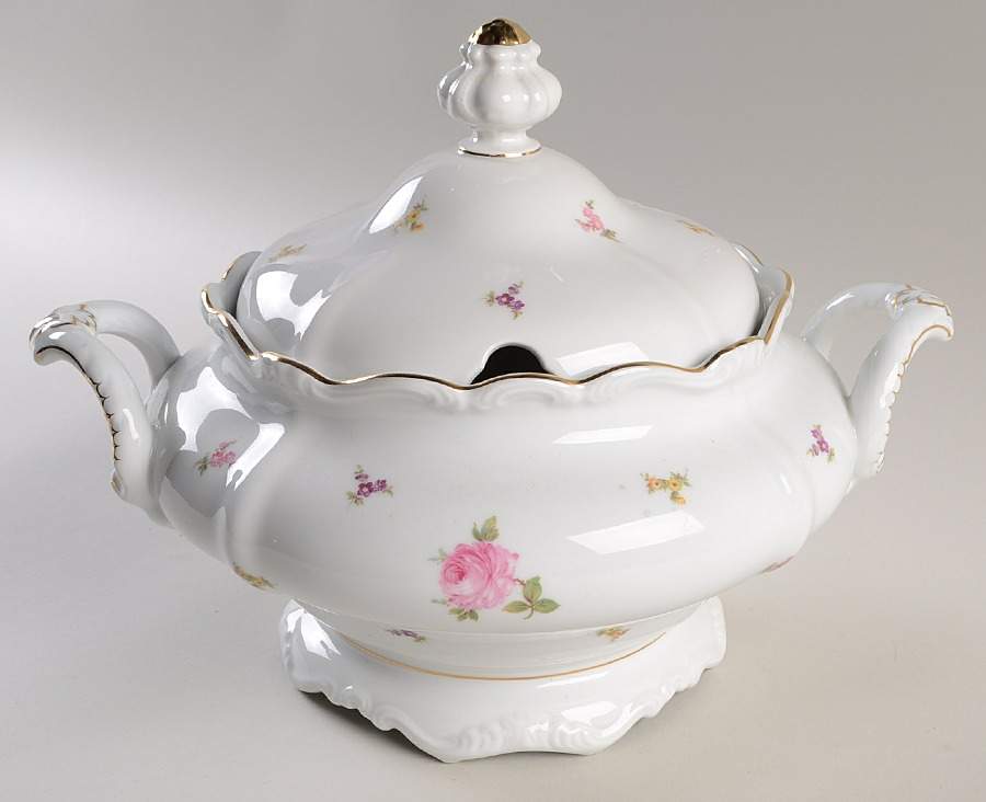 Rosebud Tureen &  Lid by Johann Haviland-1