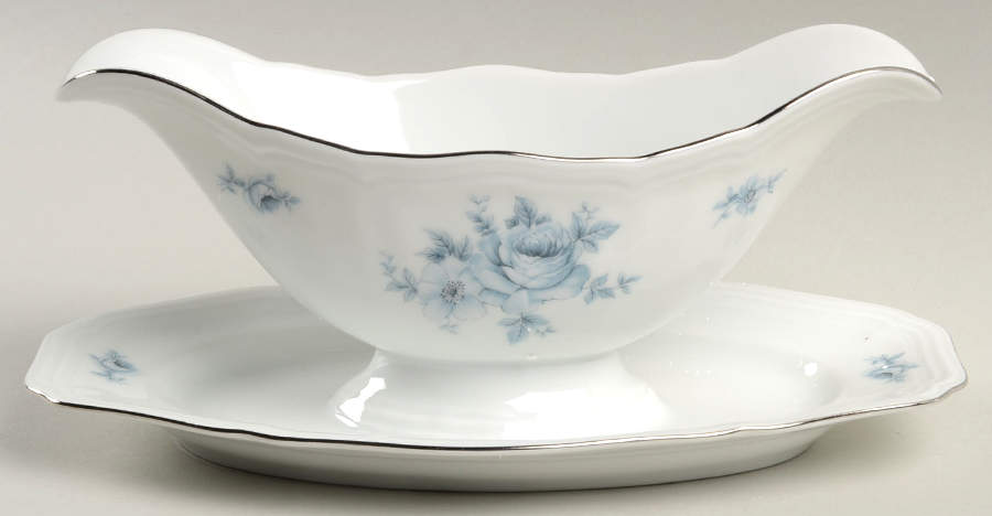Rosamonde Gravy Boat with Attached Underplate by Johann Haviland-1