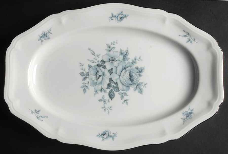 Rosamonde 13" Oval Serving Platter by Johann Haviland-1