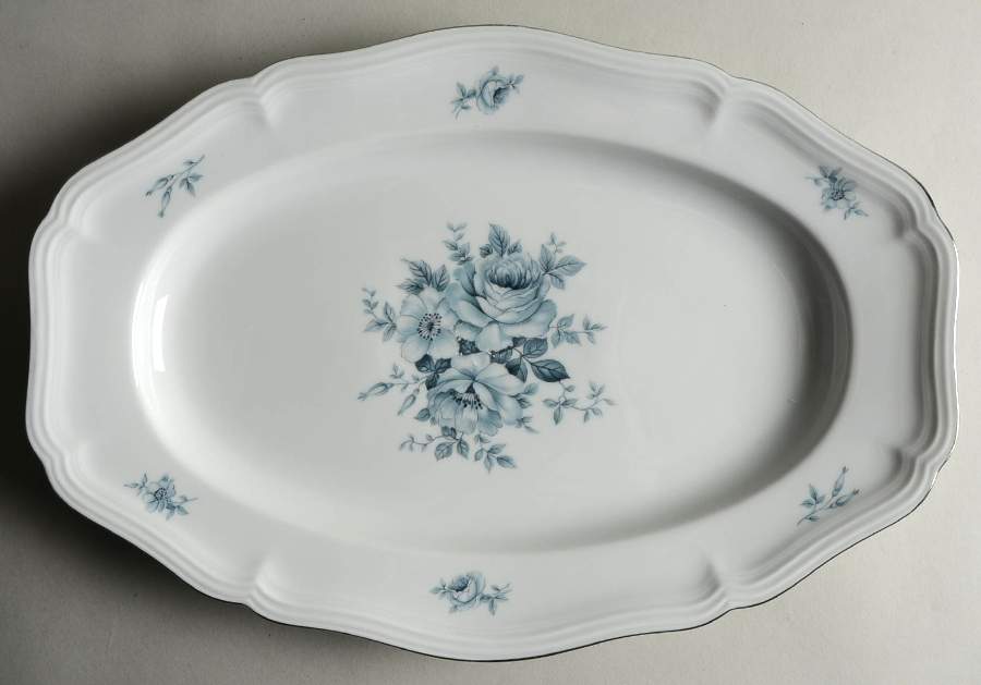 Rosamonde 14" Oval Serving Platter by Johann Haviland-1